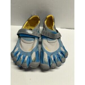 Vibram Fivefingers W346 Blue Gray Bikila Mesh Running Shoes Women 6